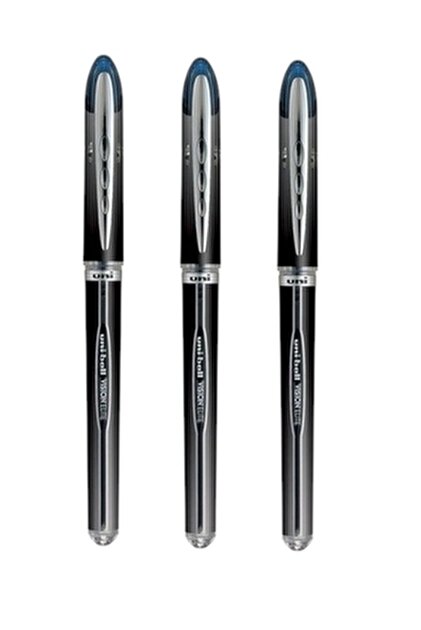 Uni-ball UB-185S Eye Needle Lot de 12 stylos roller à encre inviolable Pointe aiguille 5 mm Rouge