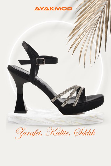Black Thin Heeled Women's Stone Evening Dress Shoes 448186 Z