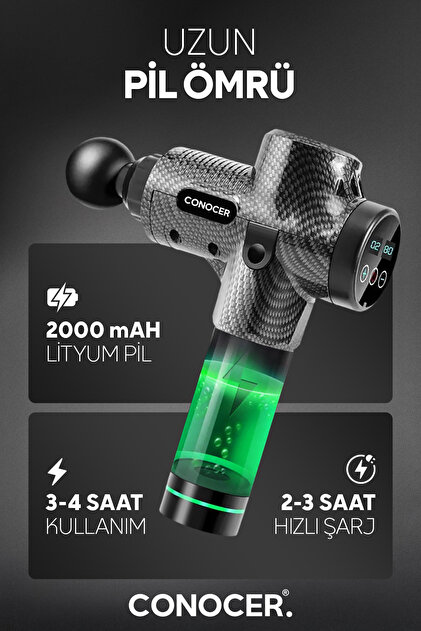 CONOCER X3pro Masaj Tabancası 30 Hız Vurmalı Süper Sessiz - Fiyatı