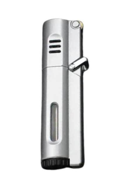 Gümüş 3 Torch Pürmüz Metal Puro Çakmağı