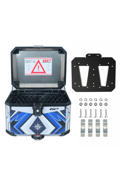 GP KOMPOZİT DSN08 Universal 57 lt Desenli Alüminyum Motosiklet