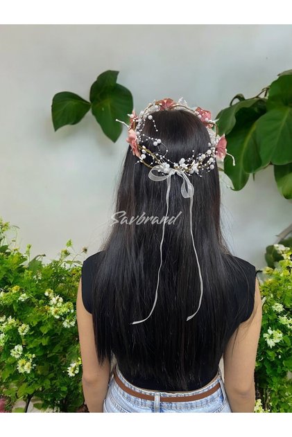 Lohusa Crown and Outdoor Shooting Bride Crown