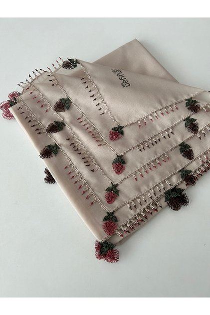 Handcrafted Needle Embroidered Writing/Needle Embroidery/Needle Work Yemeni/Handcrafted Cheesecloth/Head Cover