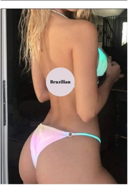 Rengarenk Halkalı Brazilian Bikini Altı