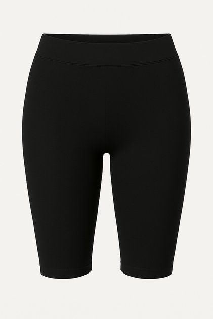 Women's Black Sports Leggings Shorts – Fitness Leggings Suitable for Running, Cycling, Swimming