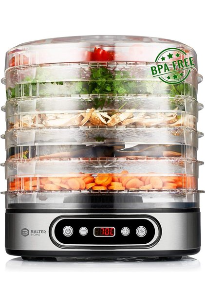 Seco Dehydrator Machine 500 W with Digital Temperature Control from 35-70 °C 5 Levels Adjust