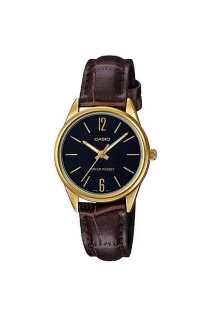 WOMen's Analog Black Dial Watch - LTP-V005GL-1B