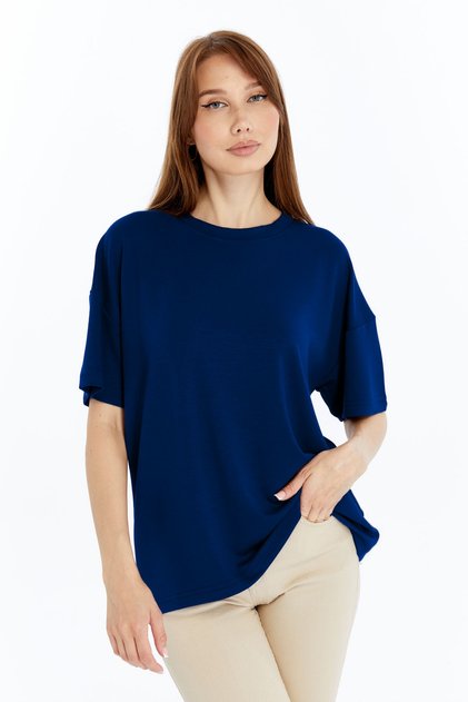 Women's Modal T-Shirt Oversize Comfortable Loose Fit T-Shirt Heavy Fabric Easy to Wrinkle Free Ironing