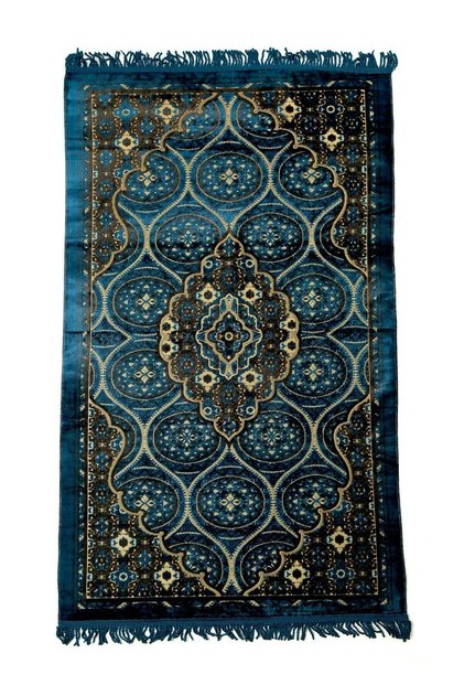 Vitacelli Prayer Mat 614GSM Anti-Slip Velvet Top Islamic Prayer Mat New Design Thick Padded Sajadah