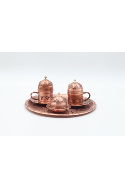 Copper Grape Embroidered Set of 2 Cups