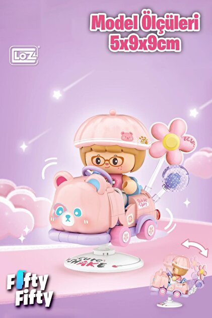 Vagonlife Loz Creative Serisi Sallanan Pembe Panda Modeli 189