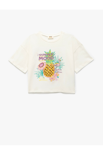 ecru Short Sleeve T-Shirt