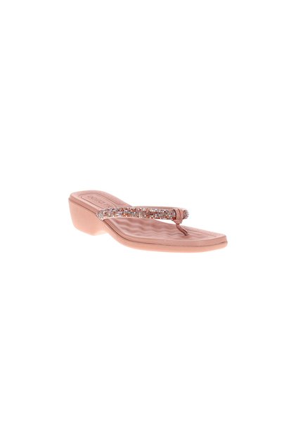Ladies Low Heel Sandals Pink | Made In Brazil