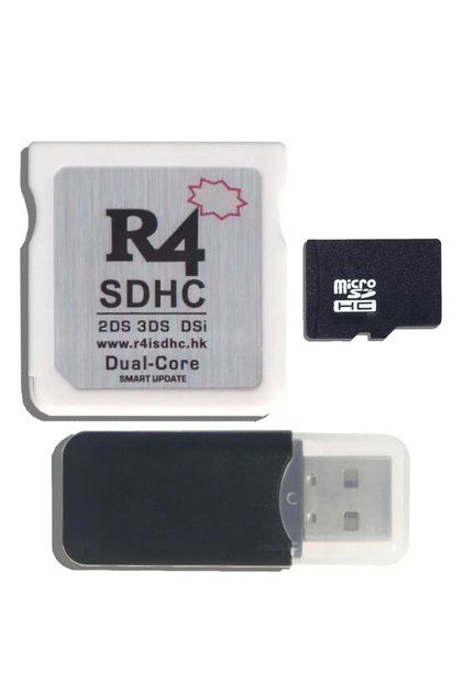 R4 SDHC Dual-Core Smart Update Adapter Card With Games Plus 8GB TF SD Card For 2DS.3DS,DSi