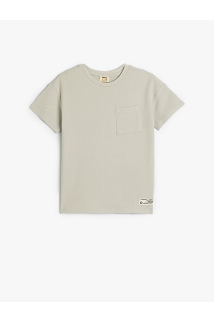 Boy'S Grey Basic T-Shirt