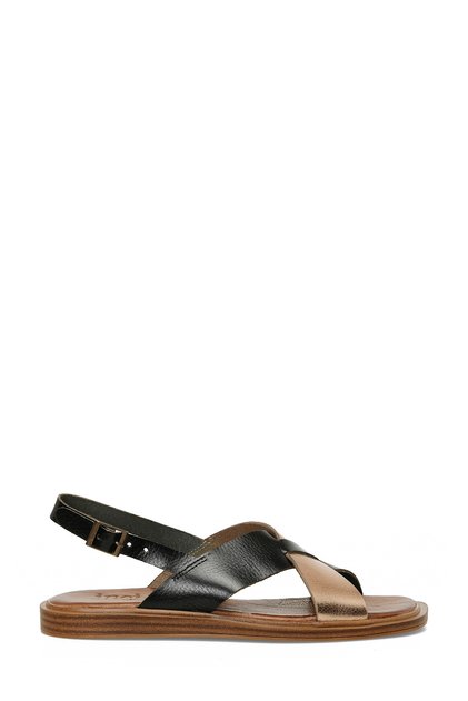 Inci Alia 5Fx Black Women's Flat Sandals