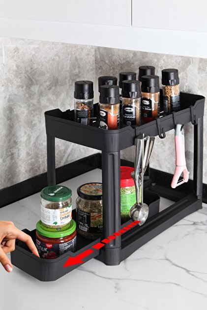 Nandy Home 2'Li Set İki Katlı Fonksiyonel Düzenleyici – Dolap
