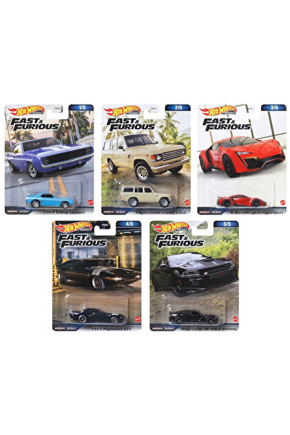 HOT WHEELS FAST AND FURIOUS HNW46 5'Lİ SET - Fiyatı, Yorumları