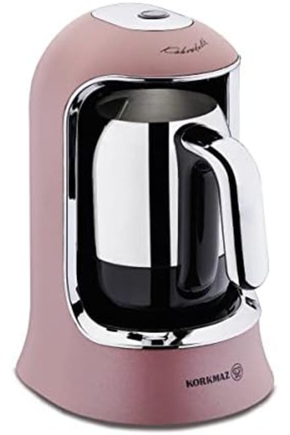 - Kohkolik Rose Gold / Chrome Korkmaz Original Coffee Machine.