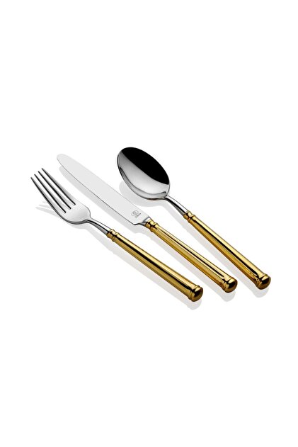 サキナ　ルルシェセット SOLA SWISS Royal Gold 84 Parça Çatal Kaşık Bıçak Seti - Fiyatı