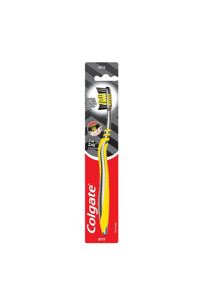 Zigzag Charcoal Single Toothbrush