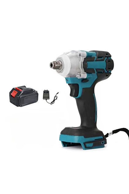 EU EU Plug charge Electric Impact Wrench Brushless Motor Strong Torque 30000Amh Li-ion Battery LED L