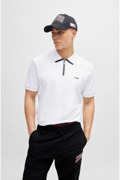 Pamuklu Regular Fit Fermuarlı Polo Yaka T Shirt Erkek Polo Yaka T Shirt 50511721 100