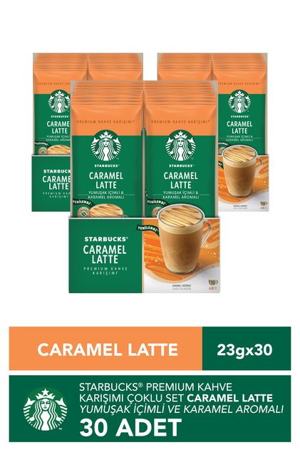 Starbucks Caramel Latte Premium Kahve Karışımı 23 gr X 40 Adet
