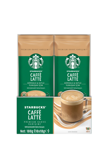 Starbucks Cafe Latte Premium Kahve Karışım 18 Gr X 10 Paket