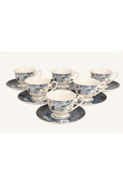 Spring Porcelain Set of 6 Coffee Cups
