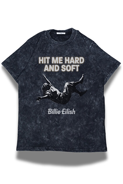 Fuddy Moda Unisex Oversize Hit Me Hard And Soft Yazılı Billie