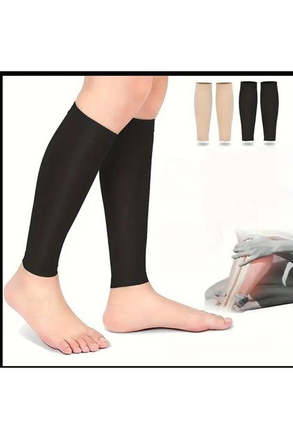 Siyah renk Bacak ve Baldır Şekillendirici Korse Spor Sonrası – Termal Etkili