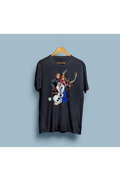 Oversize Frozen Design Unisex T-Shirt