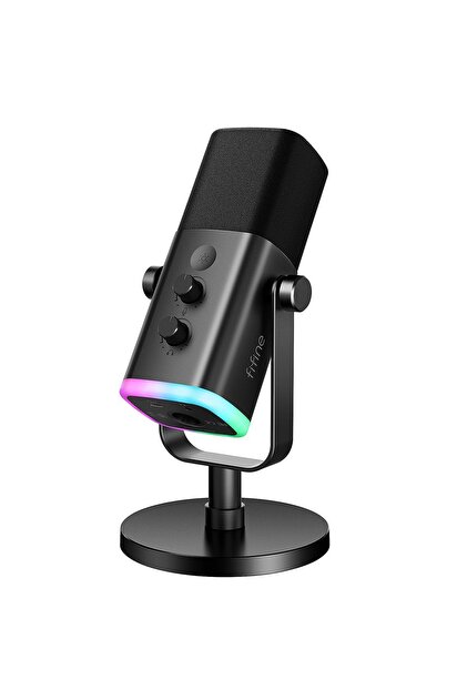 Fifine Am8 Bilgisayar Oyuncu XLR USB RGB Dinamik Yayıncı Mikrofonu
