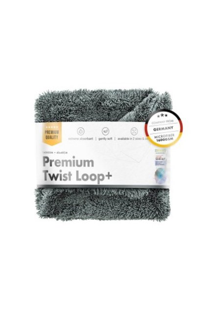 Πετσέτα Premium Twist Loop, 1600GSM, γκρι, 40x40 εκ.