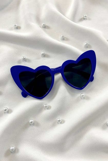 Cobalt Blue Heart Bride Groom Glasses, Bride Current after Party Wedding Henna Leisure Glasses