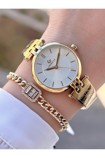 By Grinicci Elite Design 2 Years Warranty 5 Atm Water Resistant Women's Wristwatch Grc.101.M1