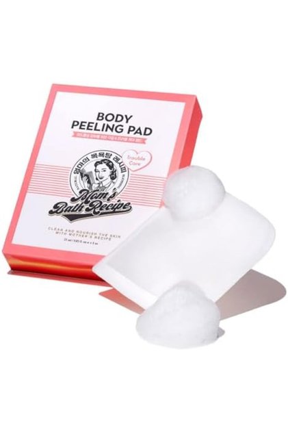 Mom's Bath Recipe Body Peeling Pad Trouble Care, Acne Remover All in One Bubble Body Wash & Scrub Gl