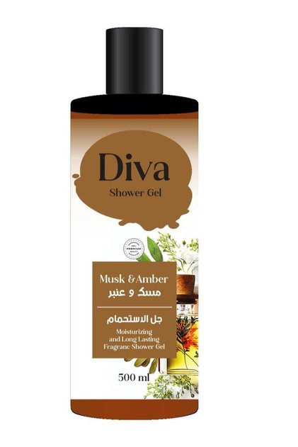 جل الاستحمام ديفا بالمسك والعنبر 500 مل