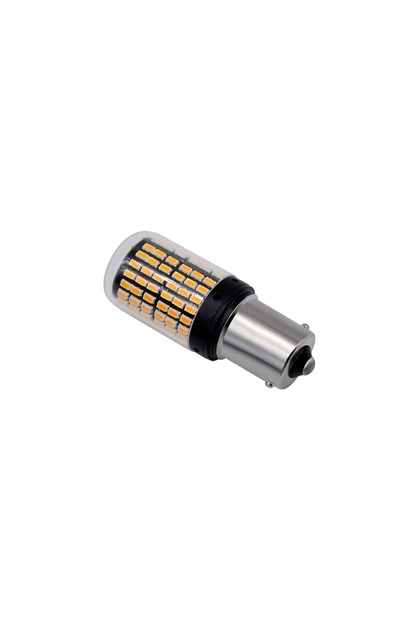 Bec LED Canbus 1156/BAU15S PY21W 3014 144 LED-uri Semnalizare Lumină de zi Lumini de zi Portocaliu