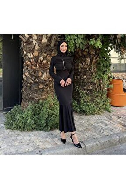 Nurcan Çetin Etekli Takım 25457 Siyah - Fiyatı, Yorumları
