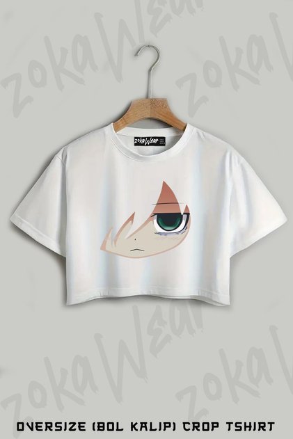Kuroki Tomoko Printed Oversize Crop T-Shirt