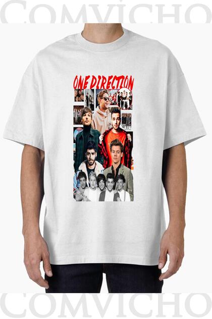 Unisex One Direction V1 Design Printed Oversize T-Shirt