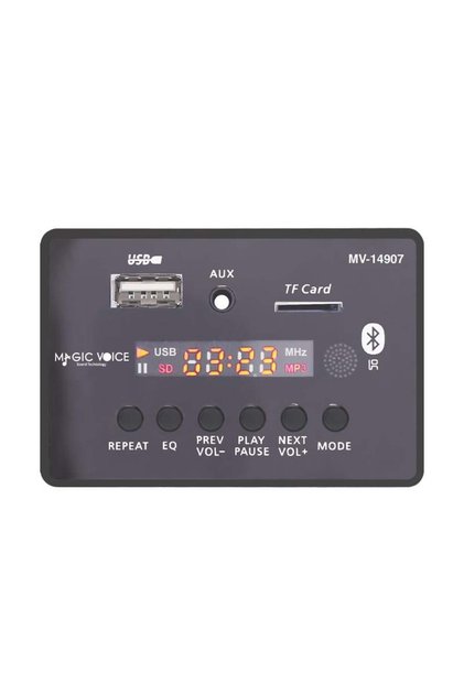 Magicvoice MV-14907 USB-SD-AUX-Bluetooth Kumandalı Ekranlı Oto Teyp Çevirici Dijital Player Board