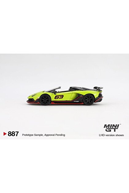 mini gt Lamborghini Aventador SVJ 63 Roadster Verde Shock 887