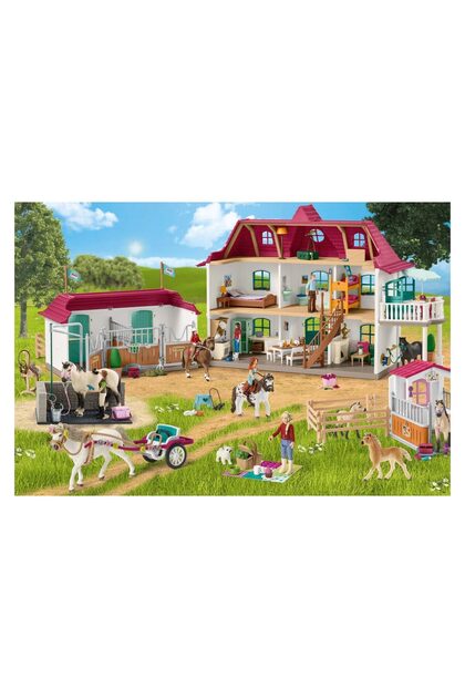 Puzzle 100 dielikov - Konský klub: Jazdecké stajne