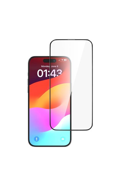 Sklenená fólia Star Series na celú obrazovku pre iPhone 15 Plus, čierna
