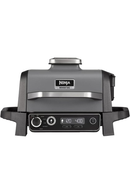 Gratar si afumator electric Ninja Woodfire OG701EU, 2400w, 7 functii de gatit (Gri)