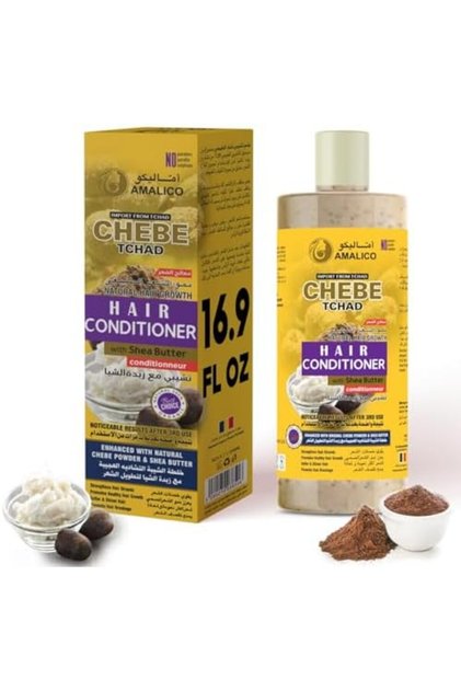 African Chebe Powder Conditioner for Hair Growth with SHEA BUTTER Ready to Use Sweet Almond,