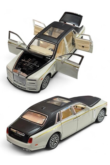 YILDIRIM OYUNCAK 1:24 Çek Bırak Işıklı ve Sesli Metal Rolls Royce